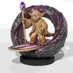 Yoda Cosmic Wizard Statue | Star Wars Fan Art | Galaxy Portal Sci-Fi Fantasy RPG Collectible STL