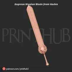 Zagreus Stygian Blade – Hades Cosplay Sword STL file
