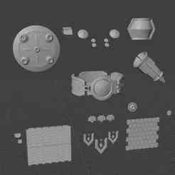 Zarya skin Polyanitsa / Overwatch  full set 3D STL file for cosplay