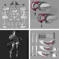 Zenless Zone Zero ZZZ Jane Doe 3D model MEGA Set. Video game, props, cosplay