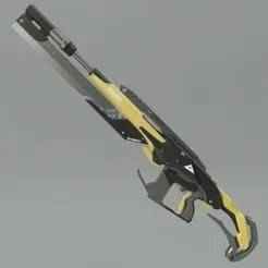 Zenless Zone Zero ZZZ Trigger Sniper rifle and Pistol. Video game, props, cosplay