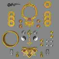 Zenless Zone Zero ZZZ Yixuan Jewelry and Accessories. Video game, props, cosplay