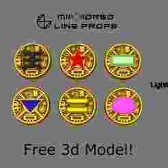 Zeo Ranger Power Coins - Lightning Collection Morpher Compatible