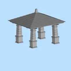 99 Outdoor Viewing Pavilion Garden Sunshine Pavilion Outdoor Landscape Pavilion Miniature Scene Model