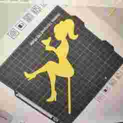 cake girl topper