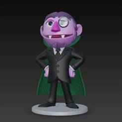 Count von Count Sesame Street - 3D figure Infinity/Disney style (100 mm)