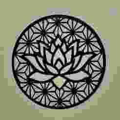 Lotus Flower Mandala Wall Art