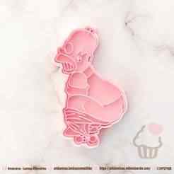 The Simpsons Homer Homer Bicycle Cookie Cutter