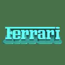Ferrari's logo desk plate