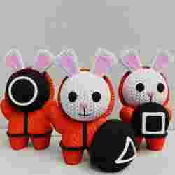 Knitted Squid Bunny (cute)