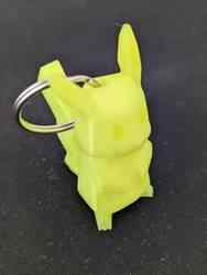 Low-Poly Pikachu - Yeniden Düzenlenmiş Anahtarlık