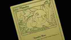 Pikachu Pokemon kartı