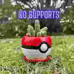 Pokemon Pokeball Planter / Bitki saksısı. Destek Yok