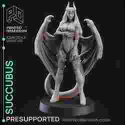 Succubus - Medium Fiend - DESTEKLİ - 32mm Ölçekli