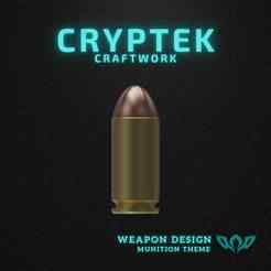 03. .40 S&W - Smith & Wesson - Balanced Power: .40 S&W Ammo 3D Print File - Military Ammunition - Handgun Ammunition