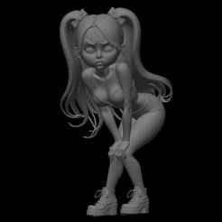 3d sexy cute girl model