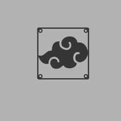 Akatsuki Blood Cloud Open Frame Fan Grill 120mm - Anime PC Case Mod