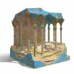 Ancient Ruins Pavilion – Decorative Columned Temple STL