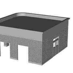 Art Deco Country Station Building 1/148 scale