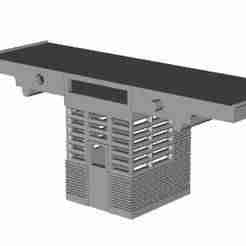 Art Deco Island Platform waiting room door end 1/148 scale