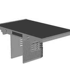 Art Deco Island Platform waiting room end roof join version 1 1/148 scale