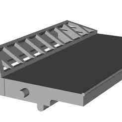 Art Deco Station Platform long 50mm roof skylight section 1/148 scale