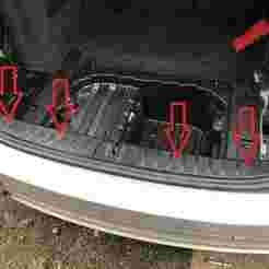 BMW e91 Trunk Bolt cover
