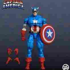 Captain America 1/12 action figure marvel legends style