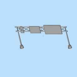 City building column sign city sign rack digital model 01