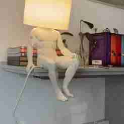 Classical Serenity - Sculptural Table Lamp - E14 lightbulb compatible