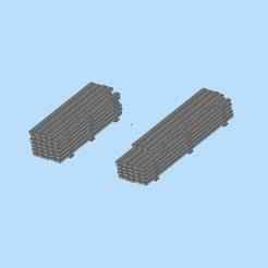 Construction site. Stacked rectangular timber and iron bars. Digital model of construction site scene accessories.