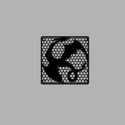 🐉 Dragon Fan Grill 120mm - Honeycomb PC Case Cover