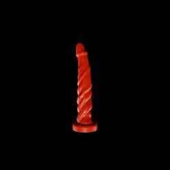 Fantasy Dragon Monster Dick Dildo & Mold V648 - Skinny Version