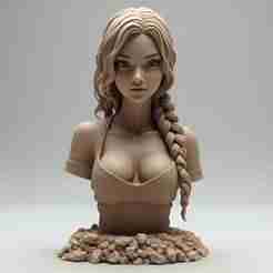 Female Bust: High-Detail Portrait