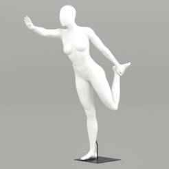 Female mannequin - Stretching pose