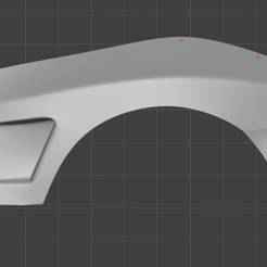 FENDER left rear fender mold