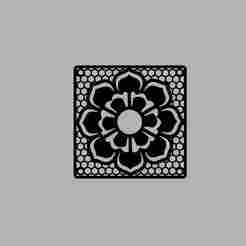 🌸 Floral Mandala - Honeycomb Grid