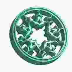 GOTHIC ORNAMENT CIRCLE WINDOW 0018