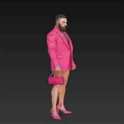 Hombre - crossdresser - pink