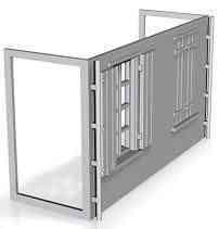 House Middle Floor module (full version) (left shutters open) 1/76 scale