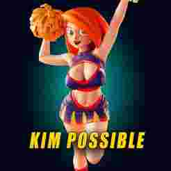 Kim Possible Cheerleader 3D Print Model