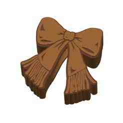 Leather Bow with Fringe Straw topper 2 sizes 3MF File included