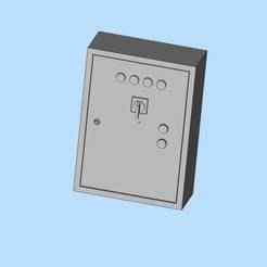 Lighting power control box power box module 02 miniature scene model