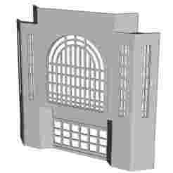 Low Relief Cinema front rendered wall 1/100 scale