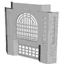 Low Relief Cinema front stone wall 1/100 scale