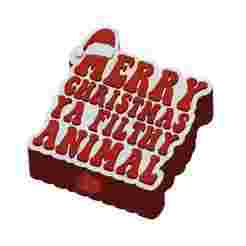 Merry Christmas Ya Filthy Animal Straw Topper 2 sizes 3MF File included
