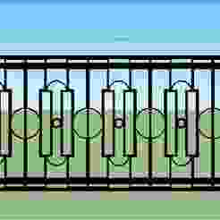 Modern Geometric Decorative Gate - 3D Model - Modern Geometric Decorative Gate - 3D Model