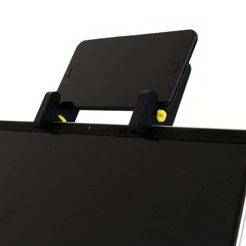 Monitor Phone Stand DXF Files Laser Cut Wooden Clip-On Smartphone Holder Minimalist Desk Organizer
