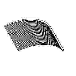 Nissen Hut curved corrugated panels 1/76 scale