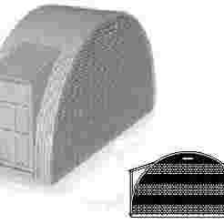 Nissen Hut module Brick end section no windows with door on left side 1/76 scale